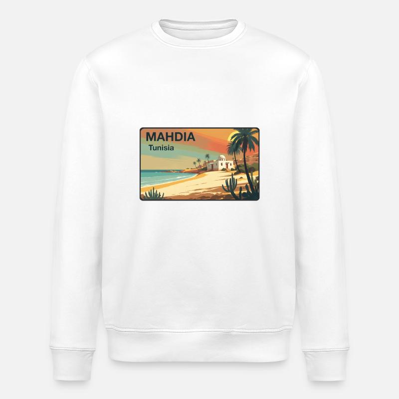 Mahdia - Stanley/Stella Unisex Bio-Sweatshirt ROLLER - Weiß