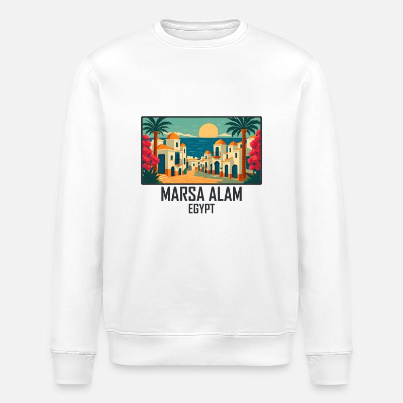 Marsa Alam, Égypte - Sweat bio ROLLER Stanley/Stella Unisexe - blanc