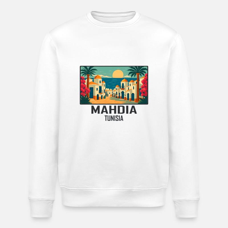 Mahdia Tunesien - Stanley/Stella Unisex Bio-Sweatshirt ROLLER - Weiß