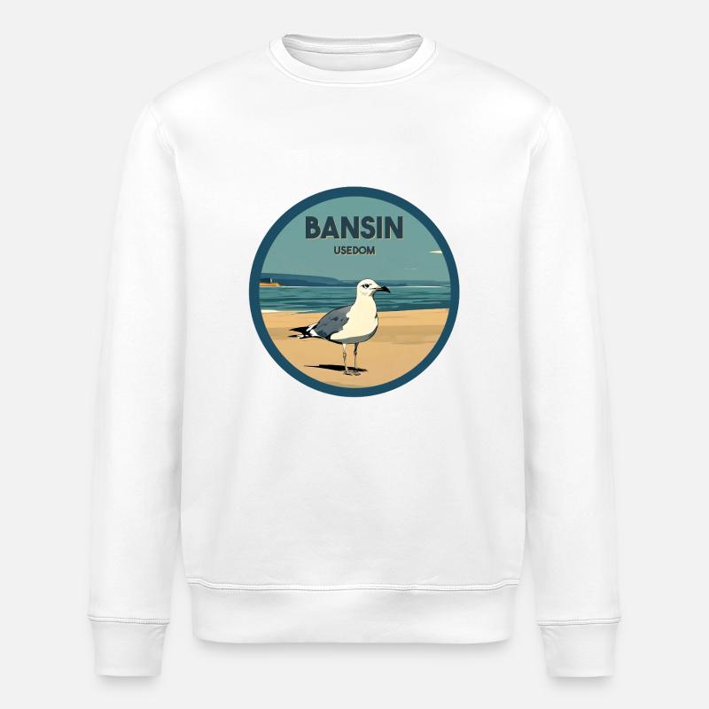 Bansin Moewe - Sweat bio ROLLER Stanley/Stella Unisexe - blanc