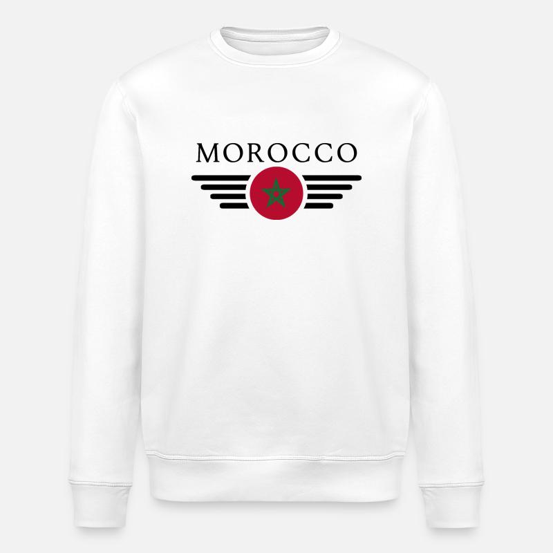 J’aime le Maroc - Sweat bio ROLLER Stanley/Stella Unisexe - blanc