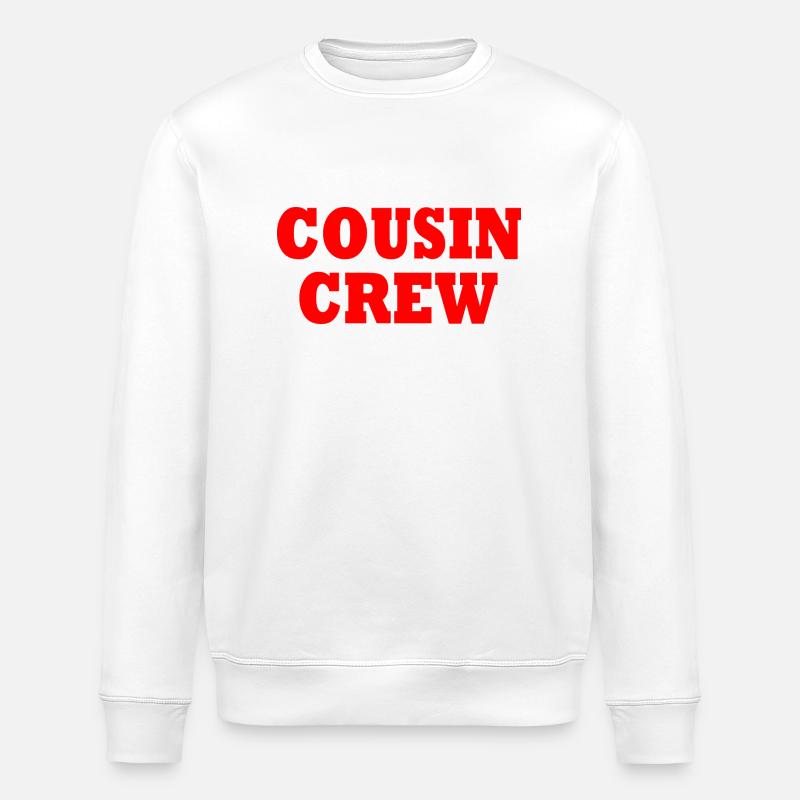 cousin crew - Stanley/Stella Unisex Bio-Sweatshirt ROLLER - Weiß