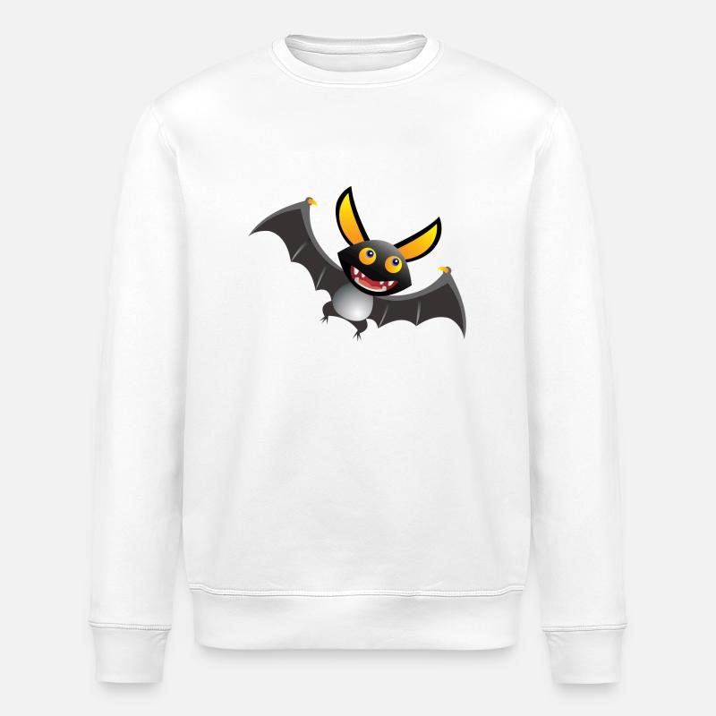 Fledermaus - Stanley/Stella Unisex Bio-Sweatshirt ROLLER - Weiß