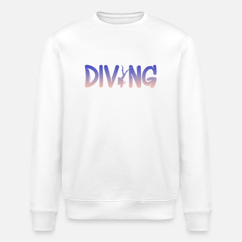 Tauchen Diving - Stanley/Stella Unisex Bio-Sweatshirt ROLLER - Weiß