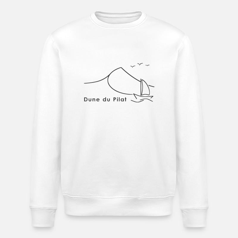 Dune du Pilat - Stanley/Stella Unisex Bio-Sweatshirt ROLLER - Weiß