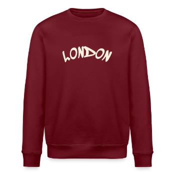 London - Great Britain - England - Stanley/Stella Unisex Bio-Sweatshirt ROLLER - Burgunderrot - Vorne - Nik (191cm)