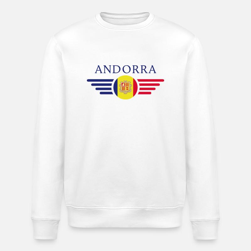 Andorra Style Design T-Shirt - Sweat bio ROLLER Stanley/Stella Unisexe - blanc