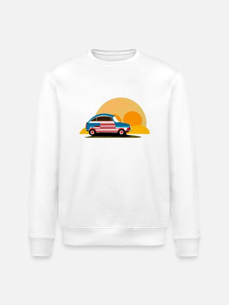 into the sunset - Stanley/Stella ROLLER Unisex Organic Sweatshirt - white