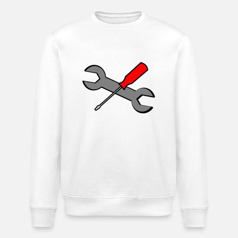 Werkzeuge - Stanley/Stella Unisex Bio-Sweatshirt ROLLER - Weiß