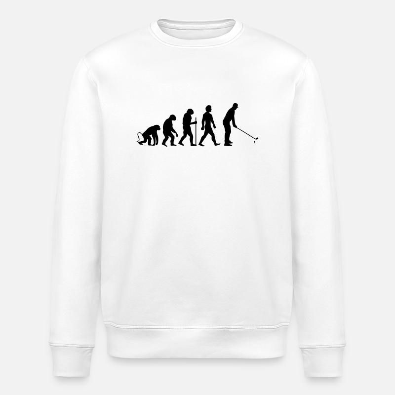 evolution golf - Stanley/Stella Unisex Bio-Sweatshirt ROLLER - Weiß
