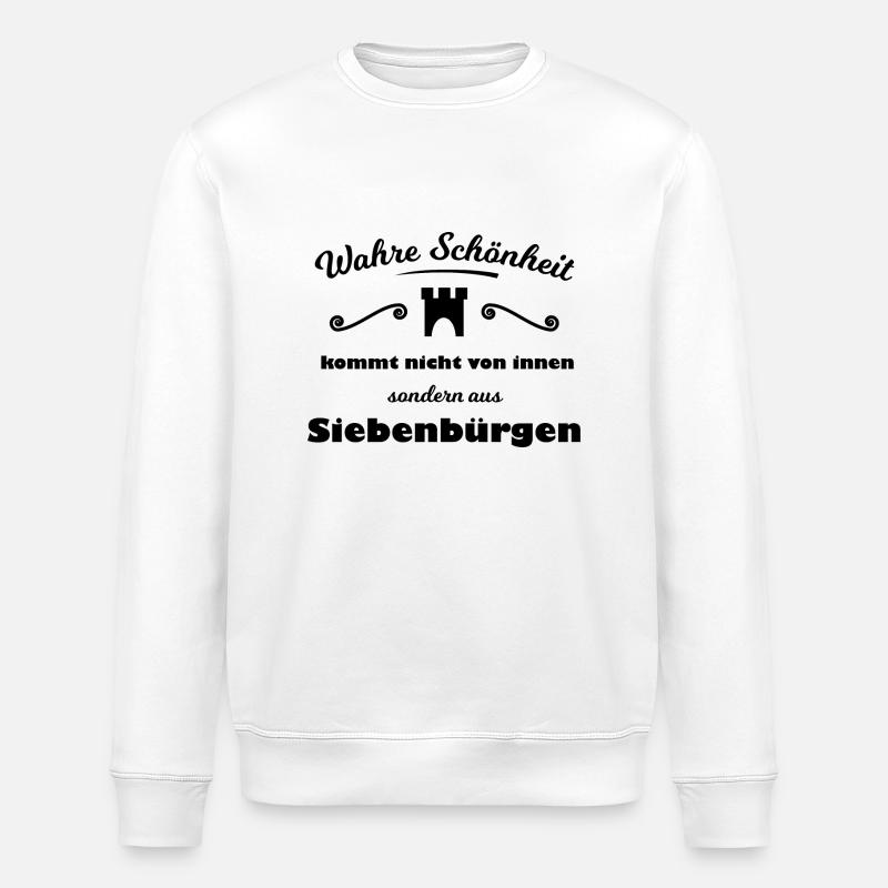 Les Roumains de Transylvanie - Sweat bio ROLLER Stanley/Stella Unisexe - blanc
