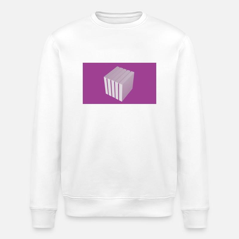 Cube - Stanley/Stella ROLLER Unisex Organic Sweatshirt - white