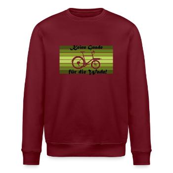 No mercy for the calf!, cargo bike Omnium - Stanley/Stella ROLLER Unisex Organic Sweatshirt - white - Front - Nik (191cm)