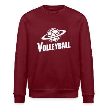 Volley-Planet Lustig Shirt Ball Sport Fan Idee - Stanley/Stella Unisex Bio-Sweatshirt ROLLER - Weiß - Vorne - Nik (191cm)