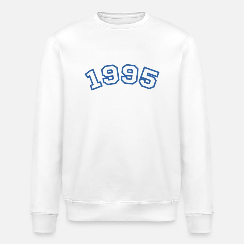 1995 bleu sport - Sweat bio ROLLER Stanley/Stella Unisexe - blanc