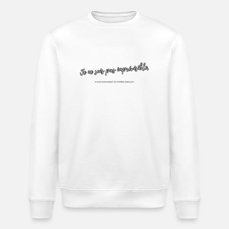 Imprévisible - Sweat bio ROLLER Stanley/Stella Unisexe - blanc