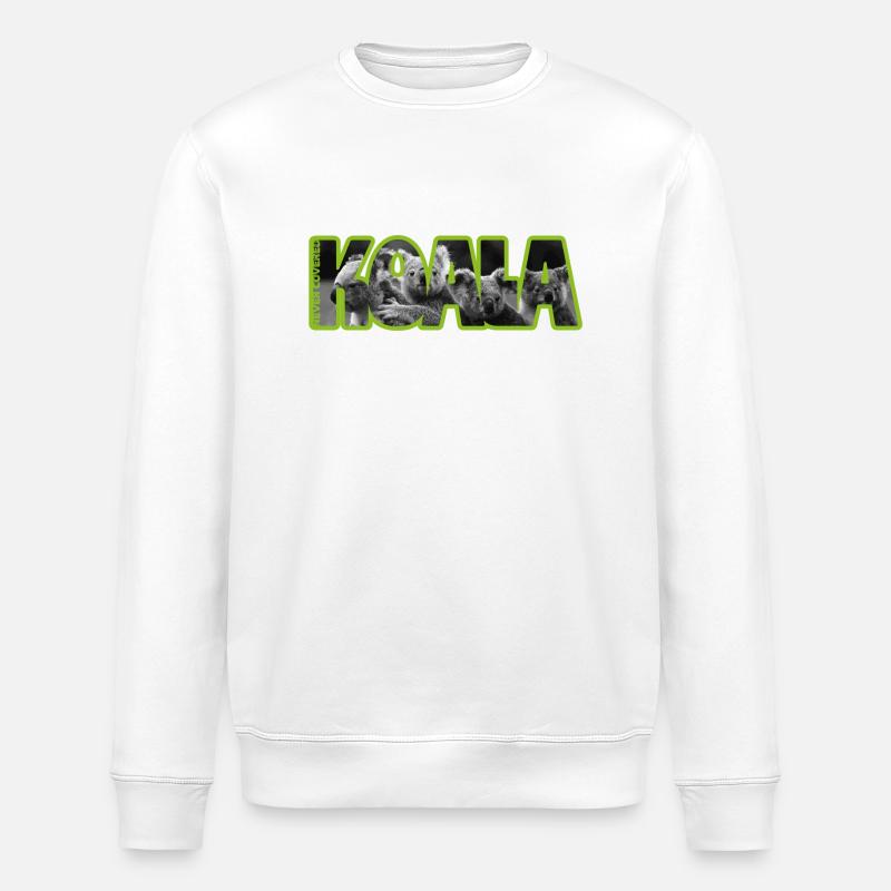 Koala - Sweat bio ROLLER Stanley/Stella Unisexe - blanc