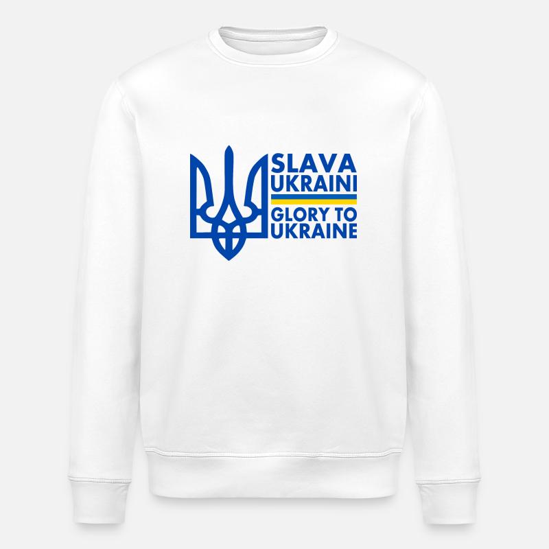 Ukraine - Sweat bio ROLLER Stanley/Stella Unisexe - blanc