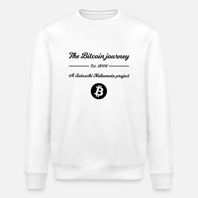 The Satoshi Project - Stanley/Stella ROLLER Unisex Organic Sweatshirt - white