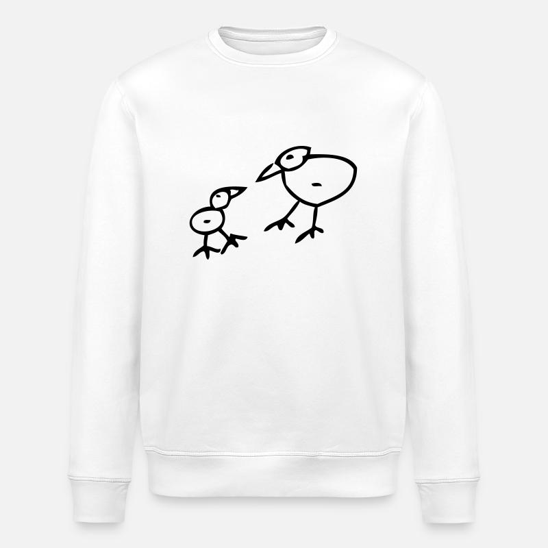 oiseau - Sweat bio ROLLER Stanley/Stella Unisexe - blanc