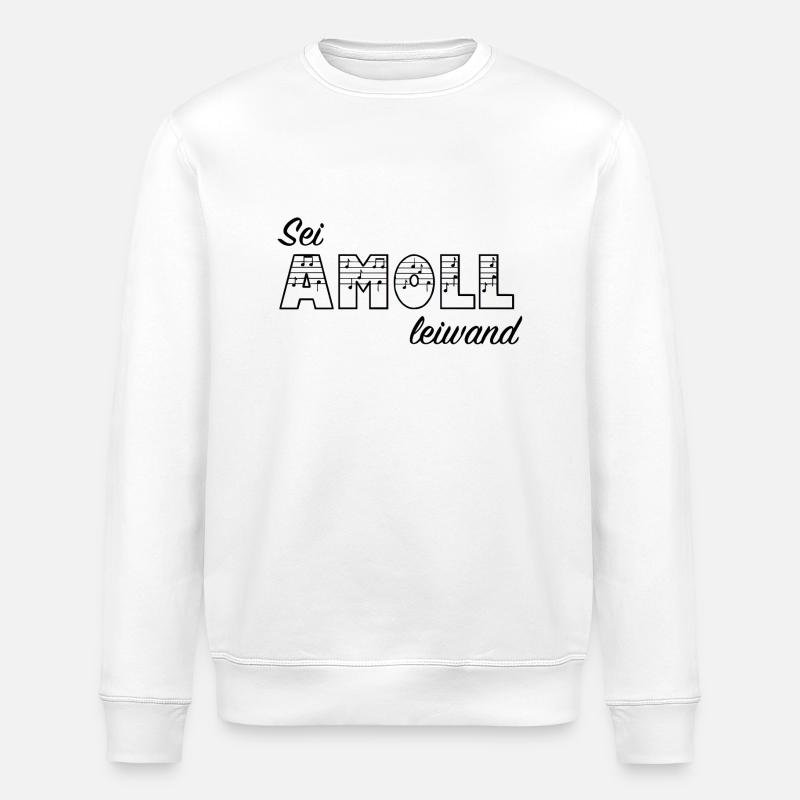 Sei AMOLL leiwand - Stanley/Stella Unisex Bio-Sweatshirt ROLLER - Weiß