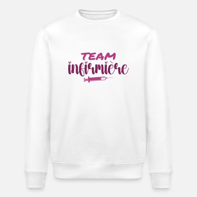 Team Infirmière - Sweat bio ROLLER Stanley/Stella Unisexe - blanc