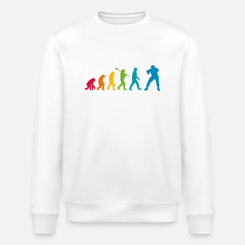 Football Evolution Entwicklung Rétro - Sweat bio ROLLER Stanley/Stella Unisexe - blanc