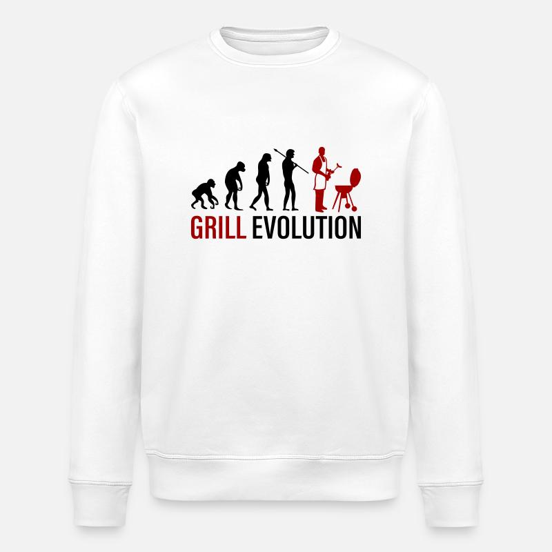 Grill Evolution - Stanley/Stella ROLLER Unisex Organic Sweatshirt - white