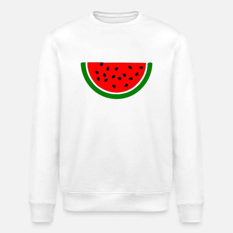 Wassermelone melone - Stanley/Stella Unisex Bio-Sweatshirt ROLLER - Weiß
