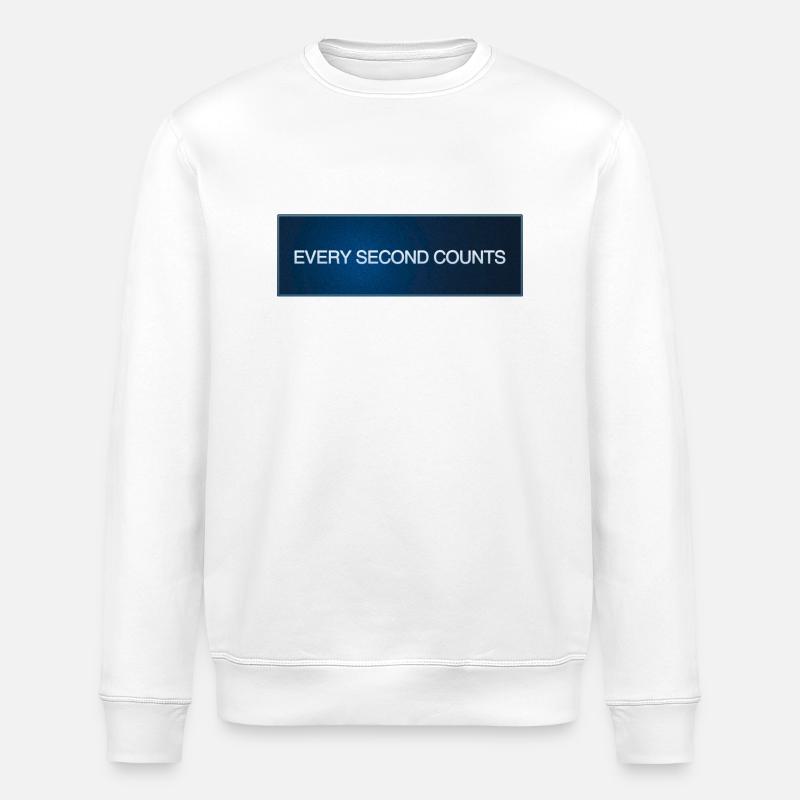 Every Second Counts - Sweat bio ROLLER Stanley/Stella Unisexe - blanc