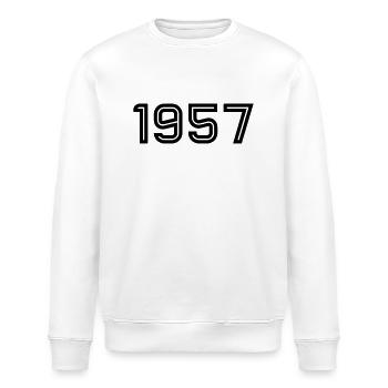 1957 Inline - Stanley/Stella Unisex Bio-Sweatshirt ROLLER - Weiß - Vorne - Nik (191cm)