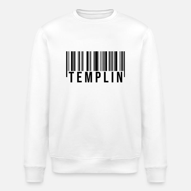 Templin Strichcode - Stanley/Stella Unisex Bio-Sweatshirt ROLLER - Weiß