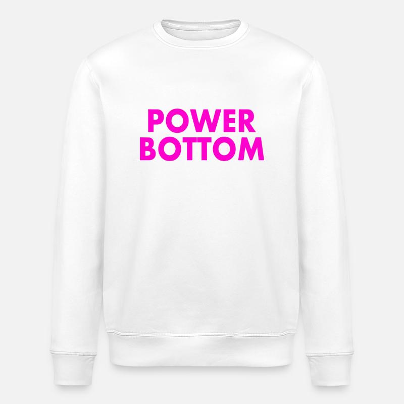 Power bottom - Sweat bio ROLLER Stanley/Stella Unisexe - blanc