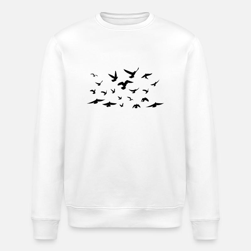 Vögel - Oiseaux - Stanley/Stella Unisex Bio-Sweatshirt ROLLER - Weiß