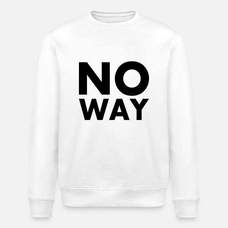 No way - Sweat bio ROLLER Stanley/Stella Unisexe - blanc