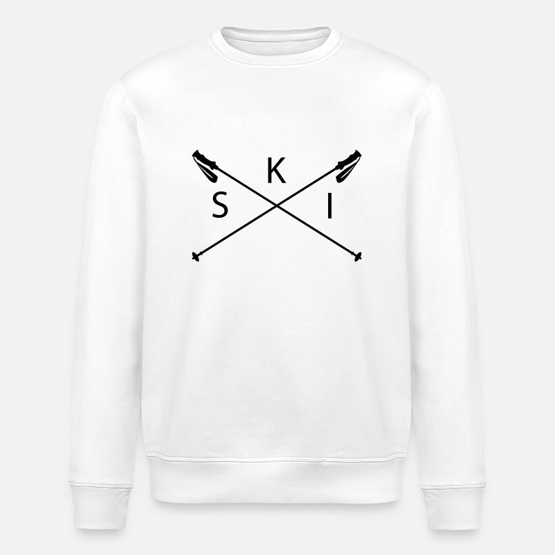 MF Ski - Stanley/Stella Unisex Bio-Sweatshirt ROLLER - Weiß