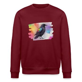 Bunter Rabe - Stanley/Stella Unisex Bio-Sweatshirt ROLLER - Weiß - Vorne - Nik (191cm)