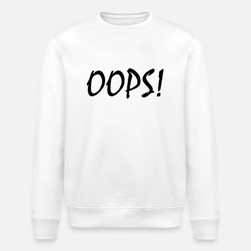 Oops - Stanley/Stella Unisex Bio-Sweatshirt ROLLER - Weiß