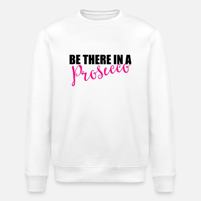 Soyez là dans un prosecco - Sweat bio ROLLER Stanley/Stella Unisexe - blanc
