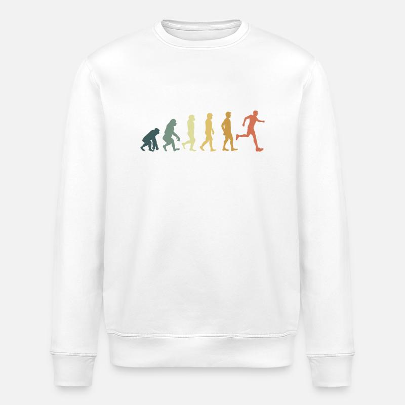 Evolution running - Sweat bio ROLLER Stanley/Stella Unisexe - blanc