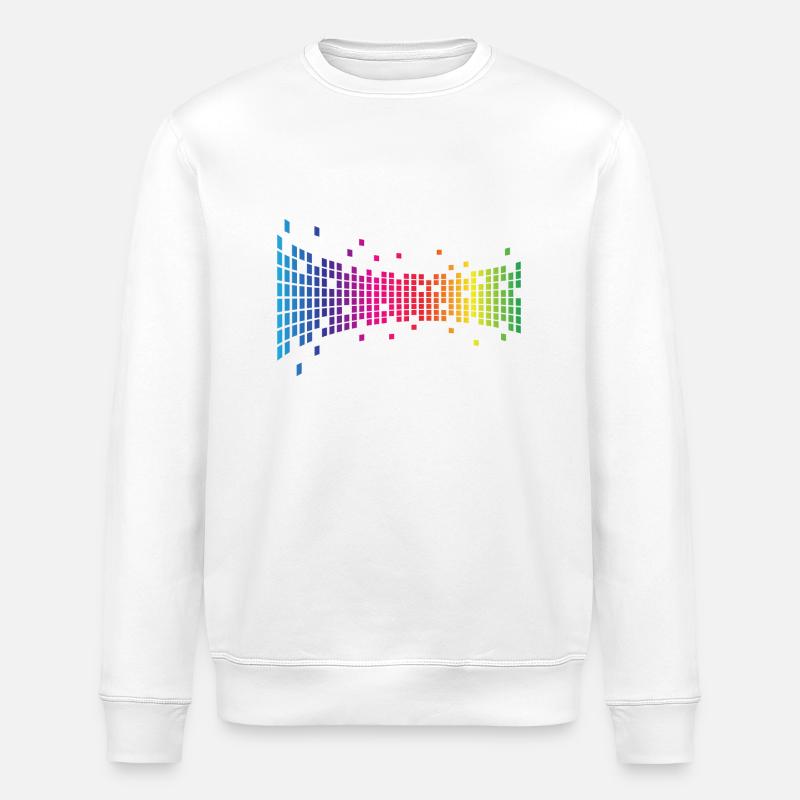 Abstrakt 90er Jahre - Stanley/Stella Unisex Bio-Sweatshirt ROLLER - Weiß