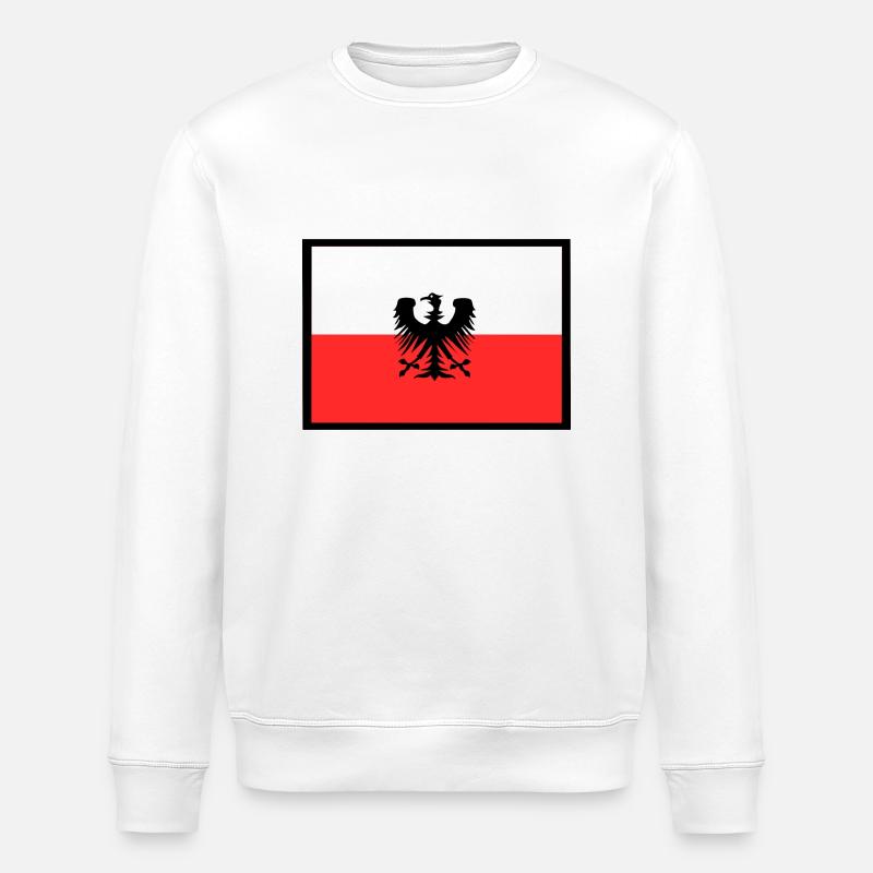 Supporters de Pologne - Sweat bio ROLLER Stanley/Stella Unisexe - blanc