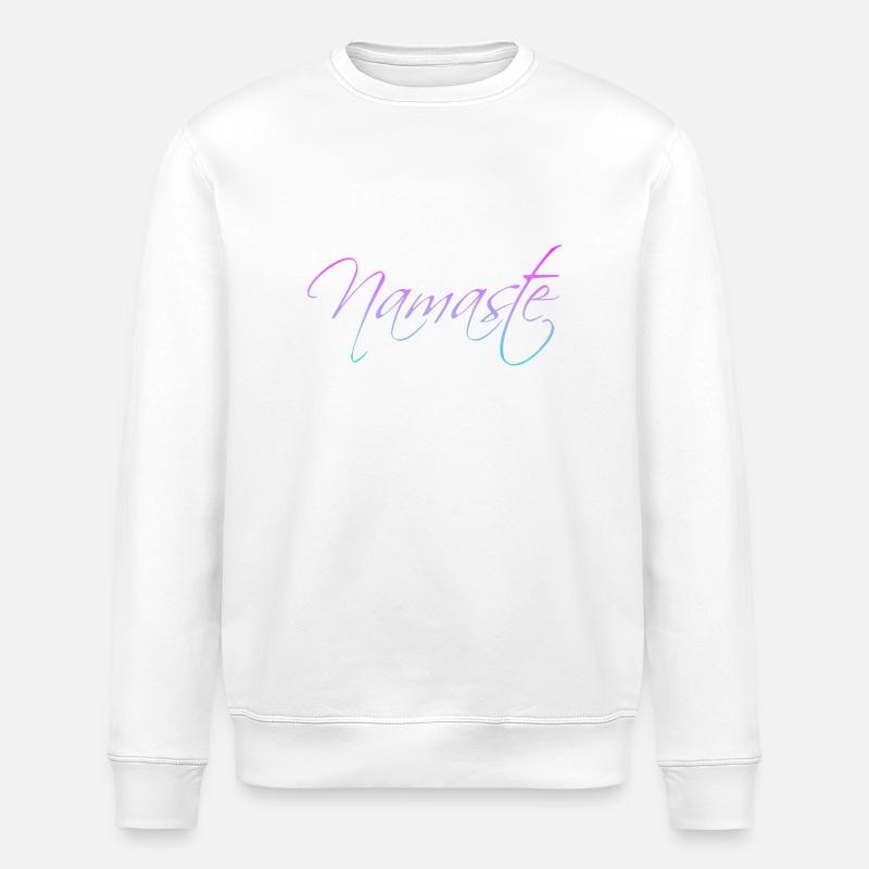 Namaste - Stanley/Stella Unisex Bio-Sweatshirt ROLLER - Weiß