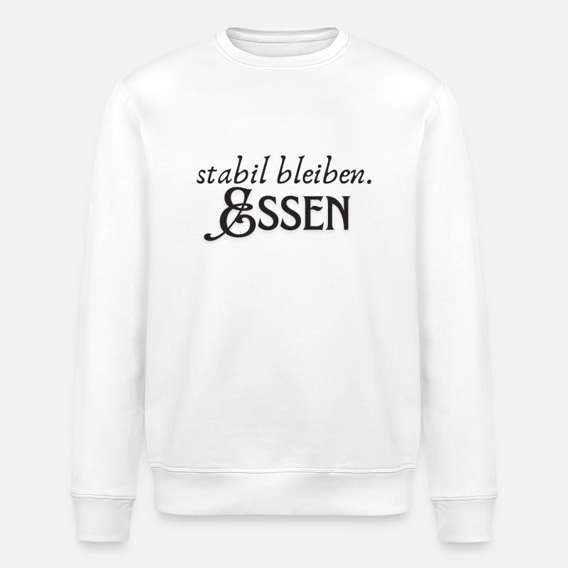 Stabil bleiben Essen - Stanley/Stella Unisex Bio-Sweatshirt ROLLER - Weiß