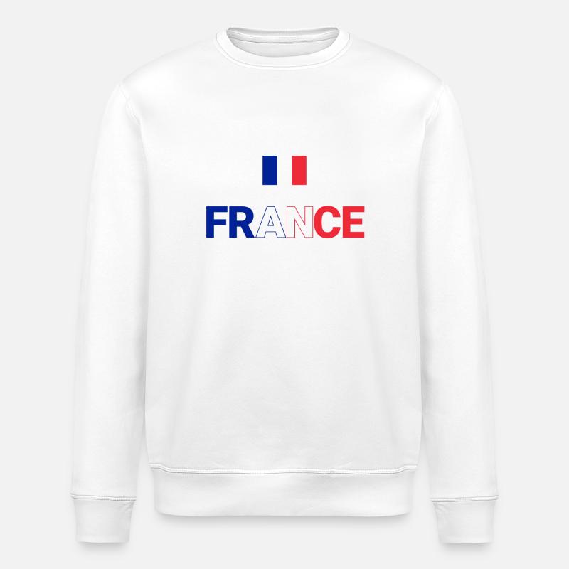 FRANKREICH - Stanley/Stella Unisex Bio-Sweatshirt ROLLER - Weiß