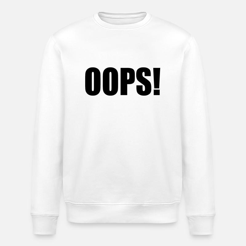 Oops - Sweat bio ROLLER Stanley/Stella Unisexe - blanc