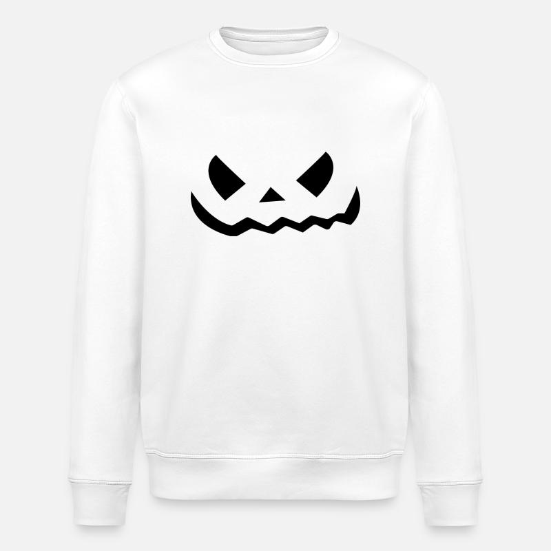 Déguisement citrouille d’Halloween - Sweat bio ROLLER Stanley/Stella Unisexe - blanc