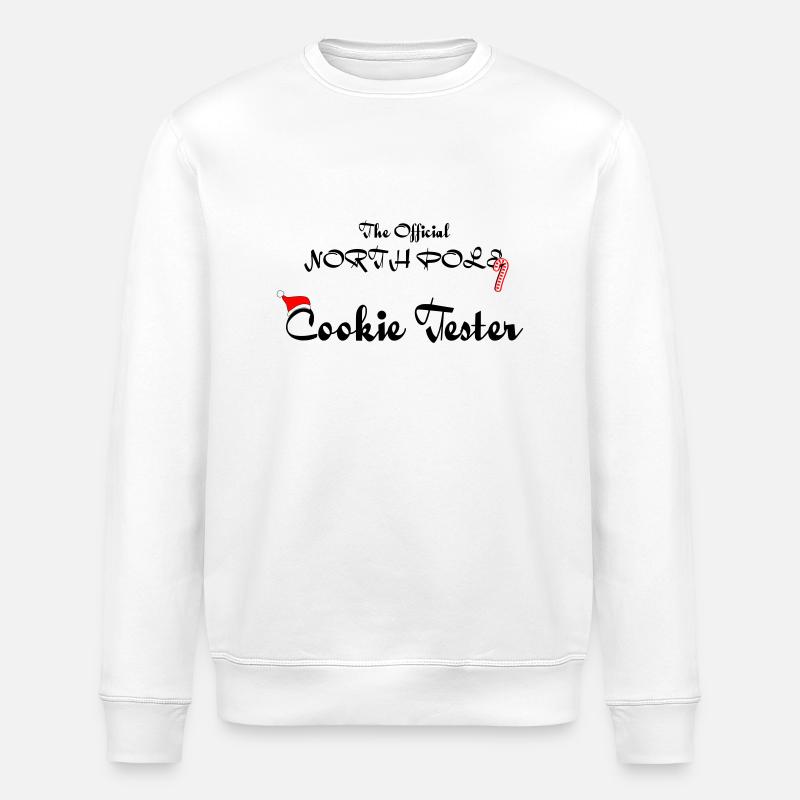 Testeur officiel de biscuits - Sweat bio ROLLER Stanley/Stella Unisexe - blanc