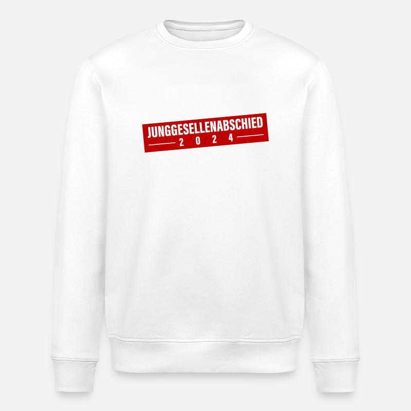 Junggesellenabschied 2024 - Stanley/Stella Unisex Bio-Sweatshirt ROLLER - Weiß