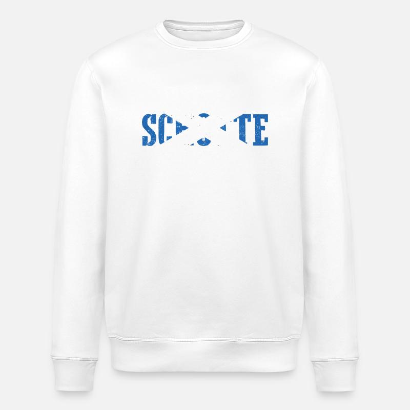 Scots Scottish Scotland - Stanley/Stella ROLLER Unisex Organic Sweatshirt - white